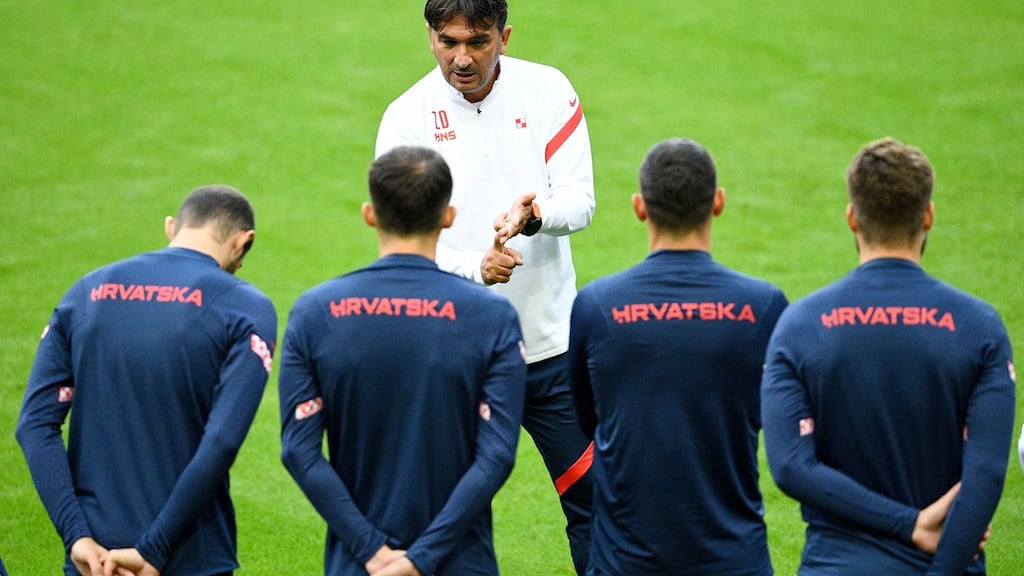 Zlatko Dalic: “Considering the present circumstances, I think this is the best option for the team,” said Croatia’s coach. Photograph: Franck Fife/AFP/Getty