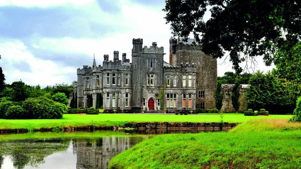 The neo-Gothic wing of Tulira Castle was built between 1880 and 1884 as an extension to an existing 15th-century tower house. It was designed by architect George Coppinger Ashlin in the Gothic Revival style. Photograph: Ellie Ross