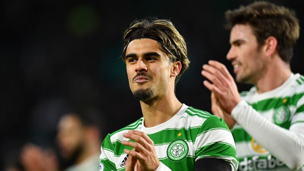 A permanent deal for Jota would be seen as a coup for Celtic ahead of their impending involvement in next season’s Champions League group stage. Photograph: Mark Runnacles/Getty Images