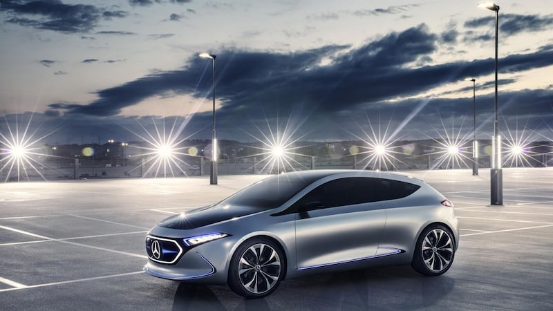 The EQA, in concept form at any rate, is actually pretty sporty, using two electric motors, one for the front wheels and one for the rears, to produce a healthy 270hp