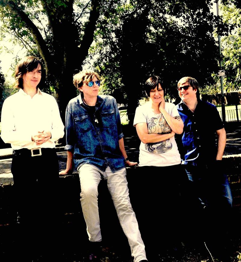 From left, James Sedwards, Thurston Moore, Debbie Googe and Steve Shelley