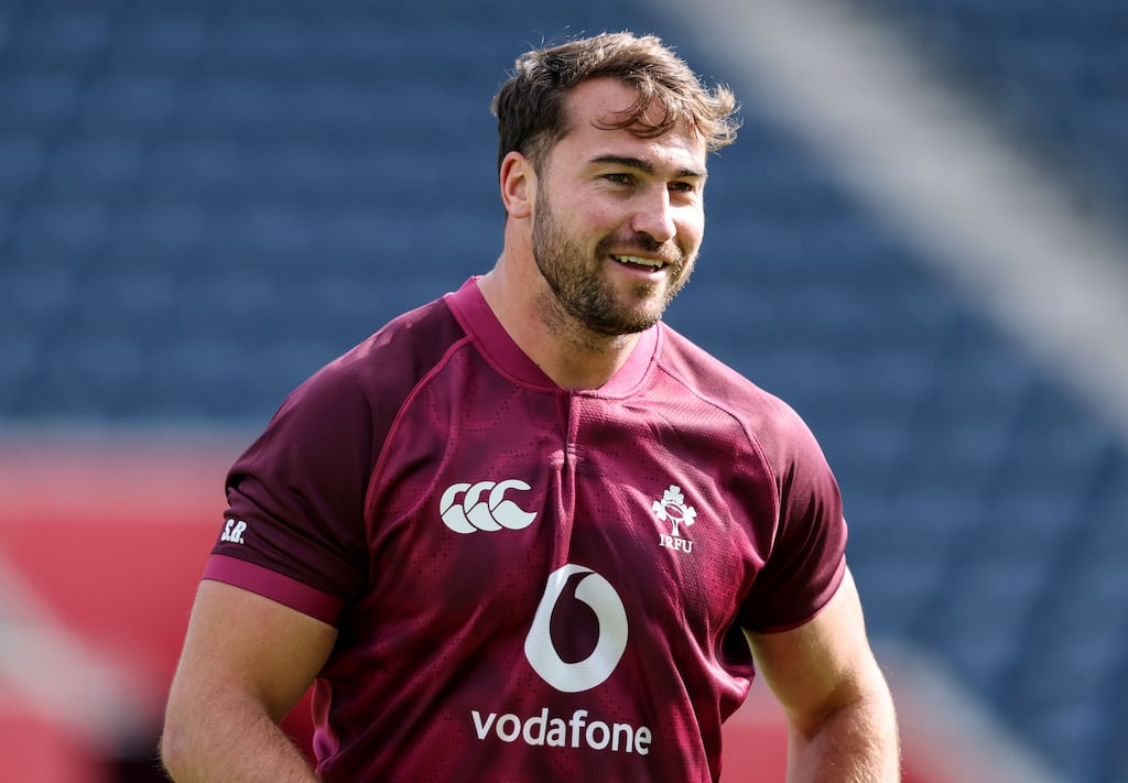 Shayne Bolton training with the Ireland squad in Chicago ahead of last weekend's Test against New Zealand. Photograph: Dan Sheridan/Inpho