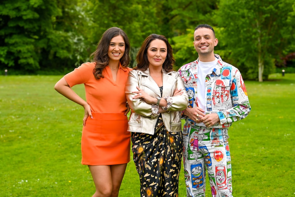 Síomha Ní Ruairc, Gráinne Seoige and James Kavanagh from Virgin Media Television's Grá ar an Trá. Photograph: Ruth Medjber