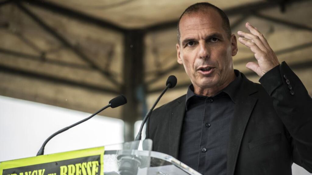 Yanis Varoufakis was always cast as chief swordsman for prime minister Alexis Tsipras but close observers say the Syriza machine saw him more as ‘brainy and useful’ than a core backroom figure. Photographs: Jean-Philippe Ksiazek