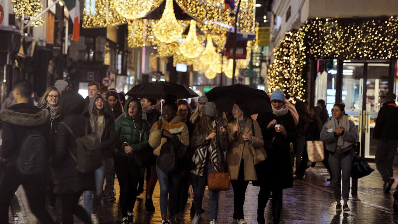 ‘That first glimpse of Grafton Street with a sea of lights twinkling above your head...’ Photograph: Aidan Crawley/The Irish Times