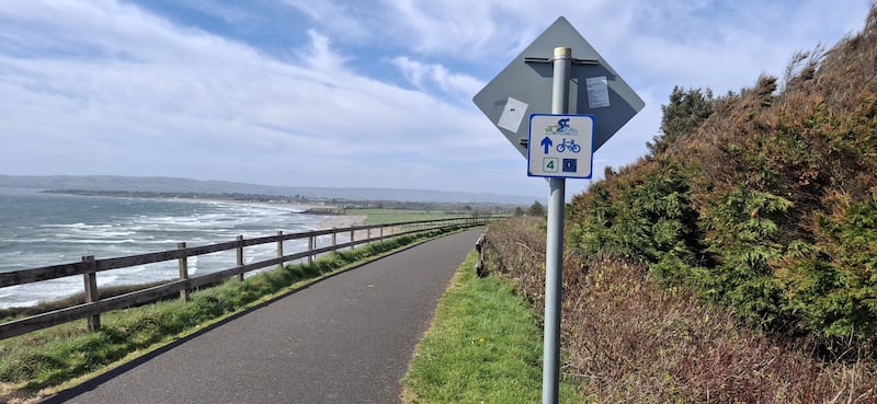 Signs for EuroVelo 1 in Co Waterford. Photograph: Doug Corrie