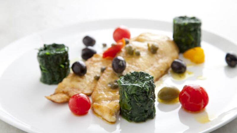 Spinach is fabulous eaten raw, tossed in a light dressing, or as in this instance, lightly sautéed and served with some lovely Donegal plaice.