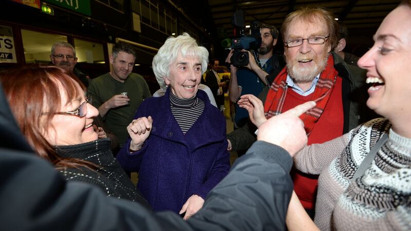 Independent TD Maureen O’Sullivan survived the 11th count to retain her seat. Photograph: Eric Luke