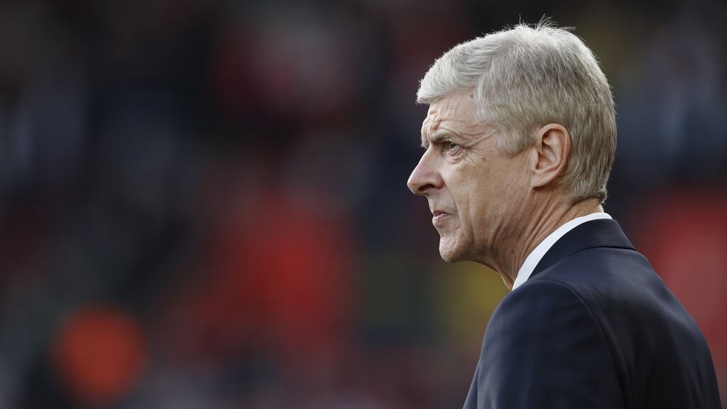 Arsenal’s French manager Arsene Wenger says the focus is on winning the FA Cup, and not on his future. Photograph: Getty Images