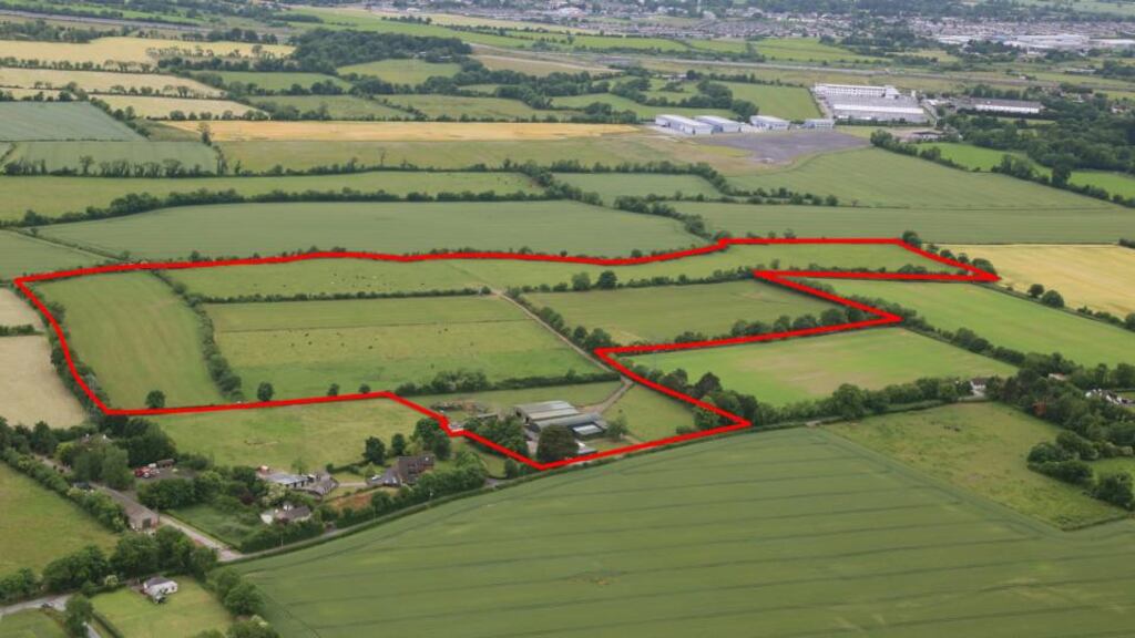 Dunboyne, Co Meath: extensive agricultural buildings on a farmyard of 1.5 acres are included. The buildings, which extend to over 1,300sq m (14,000sq ft), include a four-bay A-roof slatted shed, hay barn with adjoining lean-to and other outbuildings.