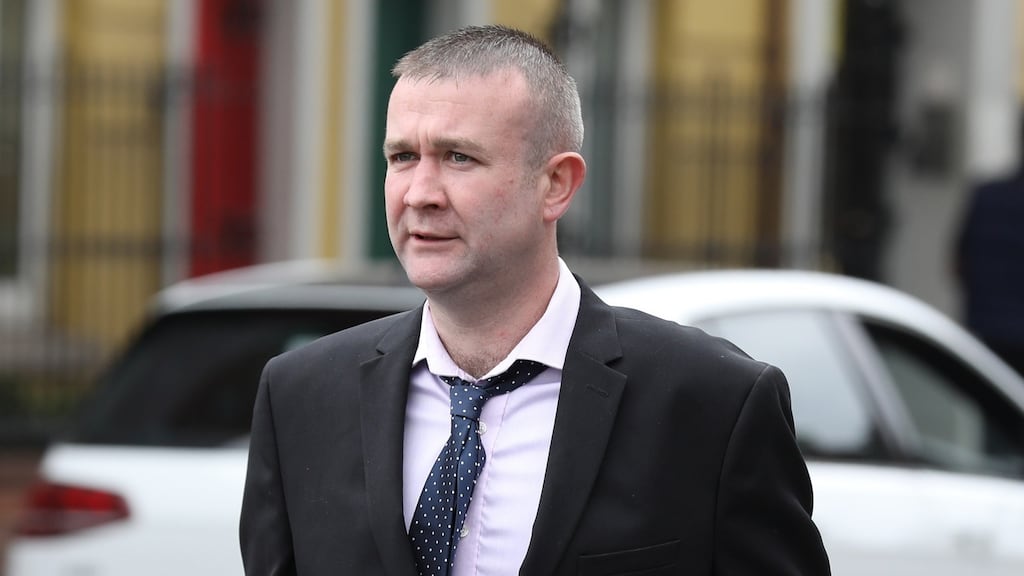 Stuart French, of Elm Grove, Ballybrack, Dublin is pictured leaving the Four Courts after a Circuit Civil Court action. Photograph: Collins Courts.