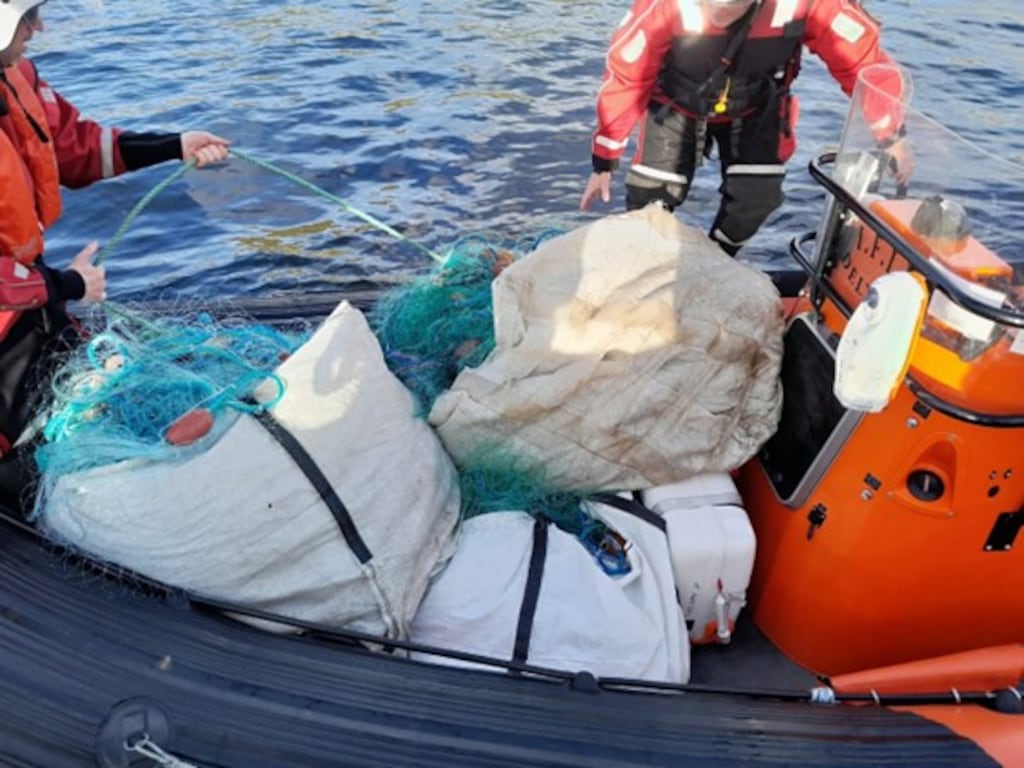 Net seized on Delta 2 IFI Rib at Porturlin Pier, Co Mayo