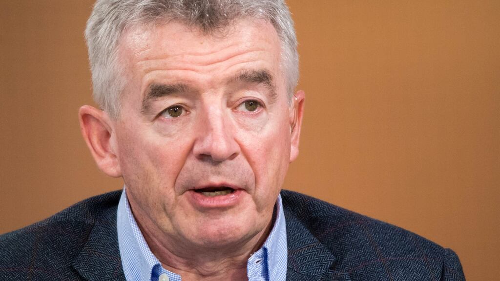 Ryanair CEO Michael O’Leary during a Bloomberg Television interview in London on Monday, May 21st. Photograph: Jason Alden/Bloomberg