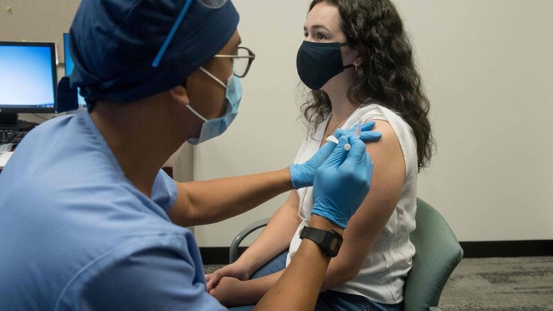 The Moderna trial involved more than 30,000 participants in the US. Photograph: AFP via Getty Images