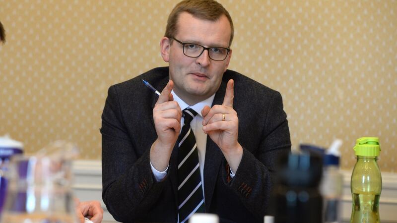 Minister of State for Local Government John Paul Phelan: ‘I am acutely aware of the importance of service stations, especially in rural villages.’ Photograph: Dara Mac Dónaill