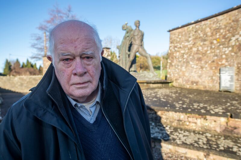 Paudie Fuller, son of the late Stephen Fuller, at the memorial to the Ballyseedy massace at Ballyseedy, Co Kerry. Photograph: Domnick Walsh/Eye Focus Ltd