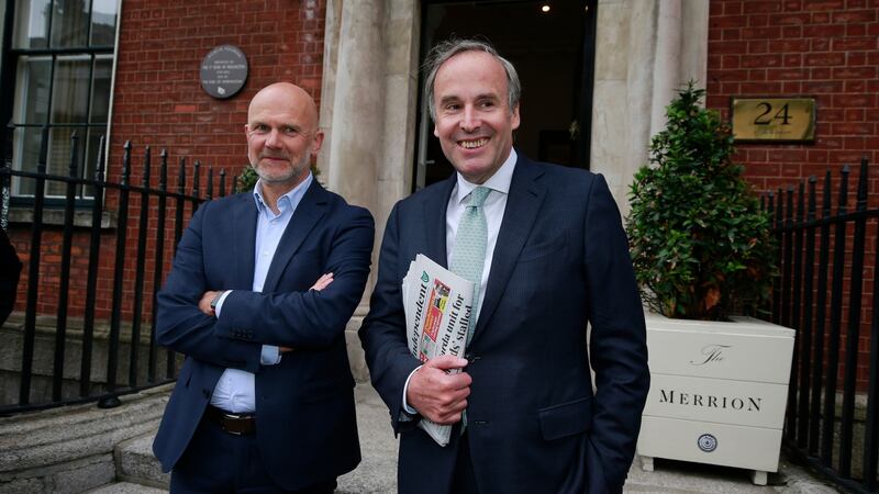Gert Ysebaert, CEO (l) and Thomas Leysen, chairman, Mediahuis. Photograph: Nick Bradshaw