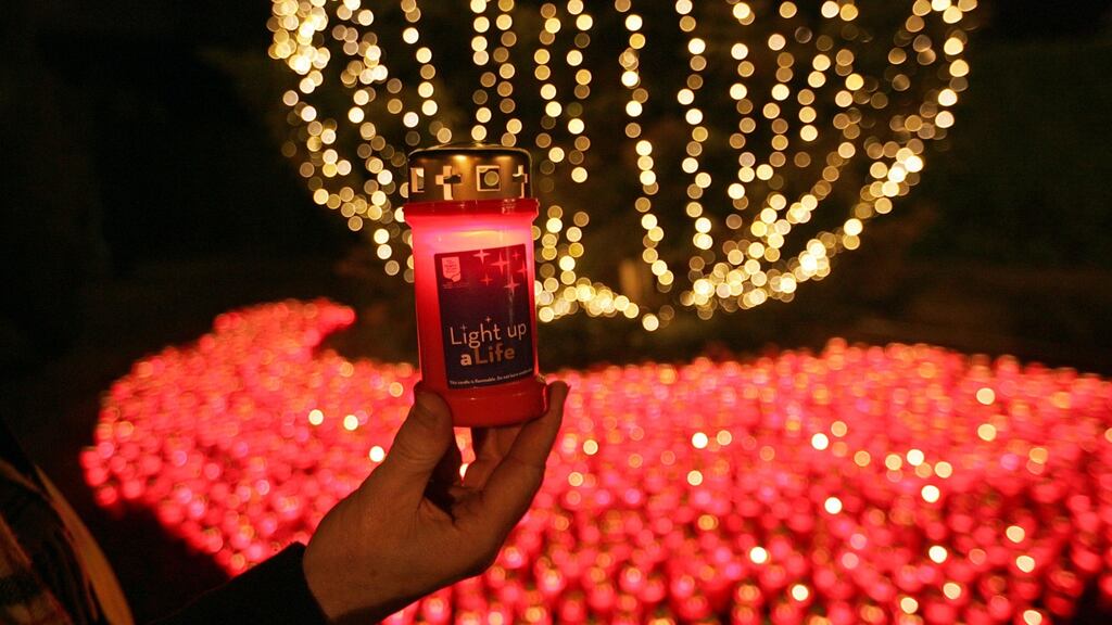 The Light Up A Life ceremony of remembrance at Our Lady’s Hospice, Harold’s Cross, Dublin. Photograph: Eric Luke