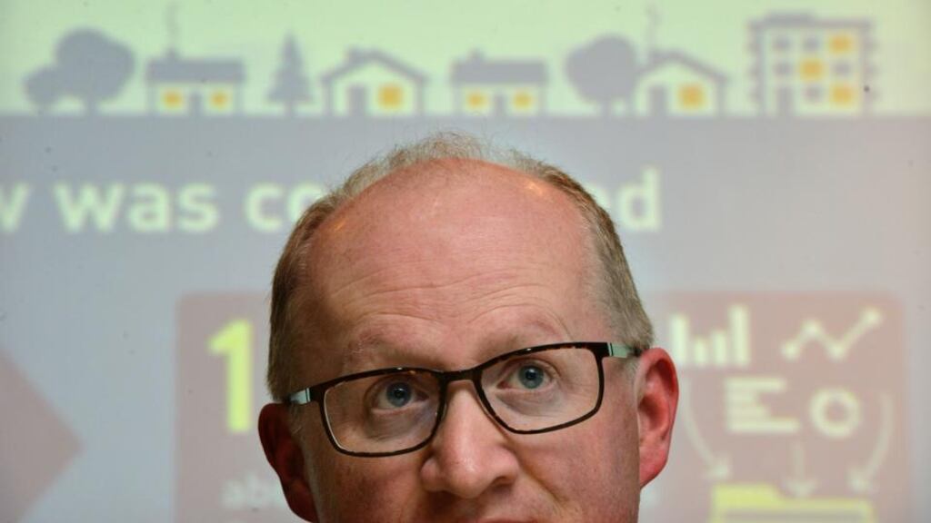 Philip Lane, governor of the Central Bank, who  announced the outcome of a review of mortgage measures. Photograph: Alan Betson
