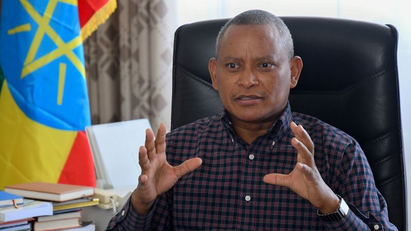Debretsion Gebremichael, chairman of the  Tigray People’s Liberation Front. Photograph: EPA/STR