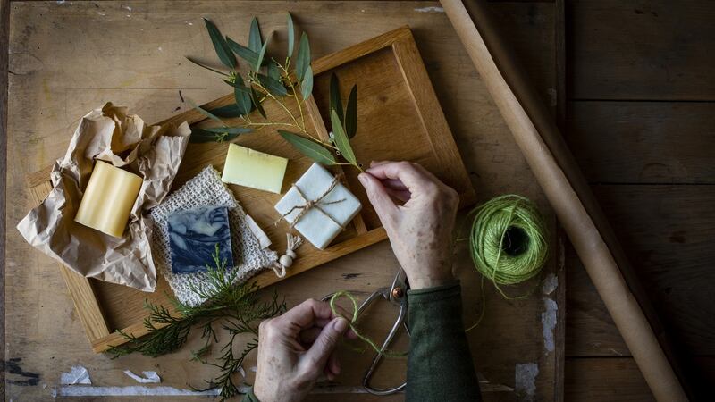 Use dainty sprigs of evergreen, homegrown foliage to add seasonal charm to your gifts. Photograph: iStock