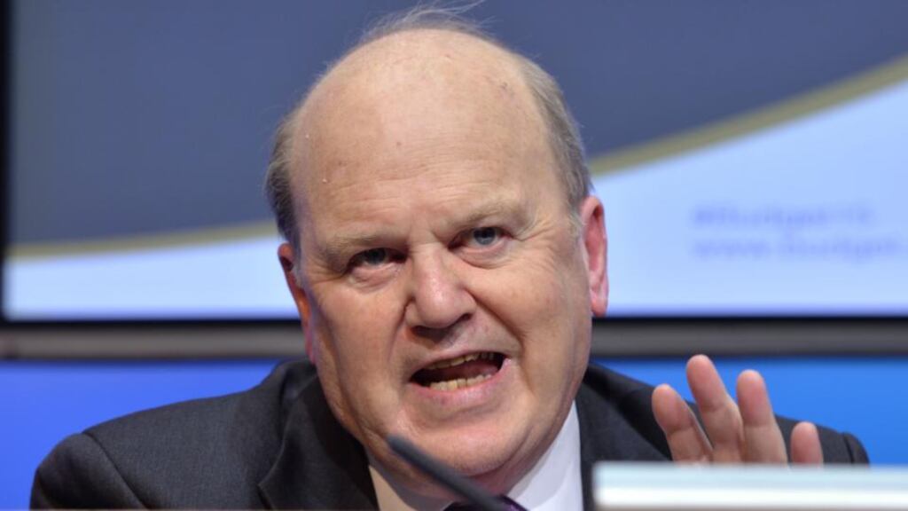 Michael Noonan: said there would be “fiscal space” for tax reductions and public service investment of between €1.2 and €1.5 billion