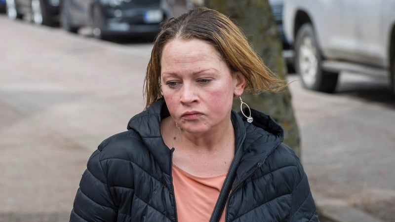 Santina Cawley’s mother Bridget O’Donoghue pictured attending the trial. Photograph: Daragh Mc Sweeney/Cork Courts Limited