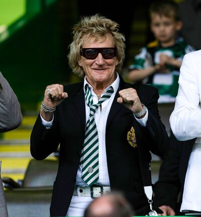 An approving Rod Stewart last month. Photograph: Craig Williamson/SNS Group via Getty Images