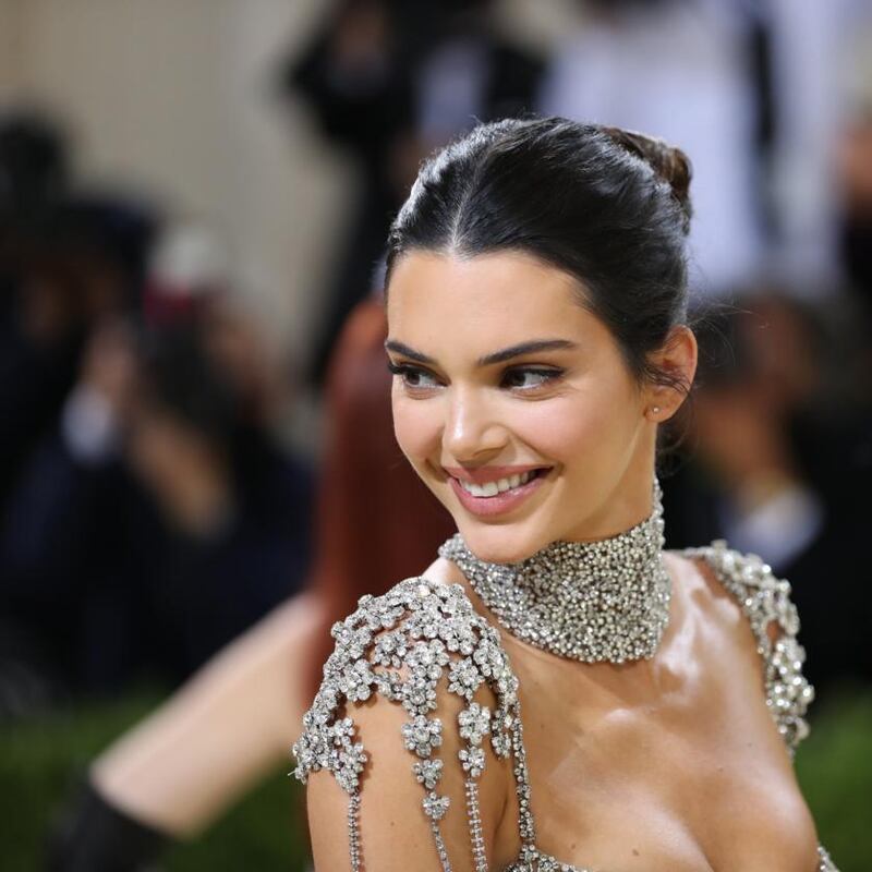 Kendall Jenner at the Metropolitan Museum of Art's Costume Institute benefit gala in New York, Sept. 13, 2021. (Calla Kessler/The New York Times)