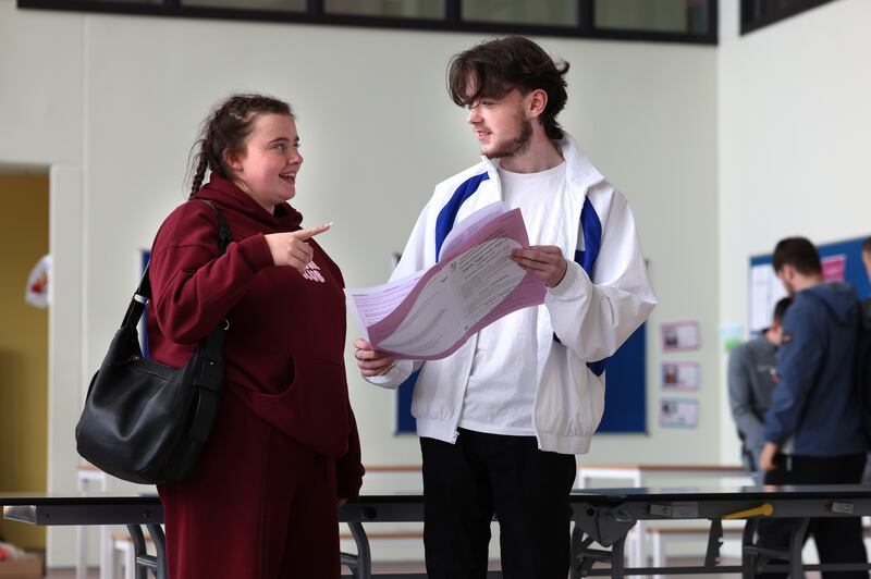 Sarah Osbourne and Páidí Malone. Photograph: Dara Mac Dónaill