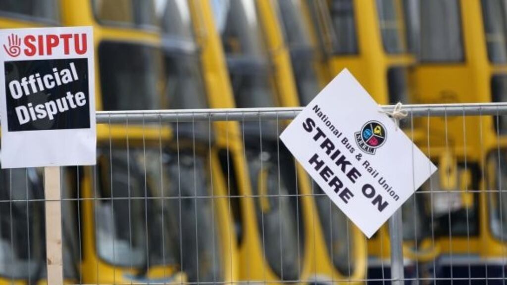Dublin Bus services will again terminate at 9pm on Wednesday in advance of planned strike action by staff on Thursday and Friday. Photograph: Colin Keegan/Collins.