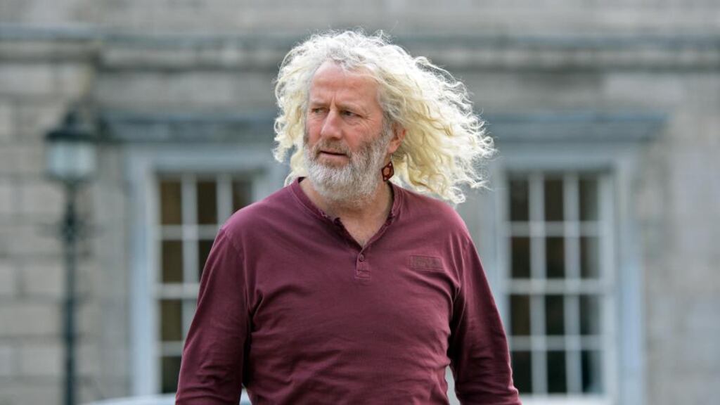 Mick Wallace: the Wexford TD has played a game of very pointed questions, asked in the Dáil under parliamentary privilege. Photograph: Eric Luke