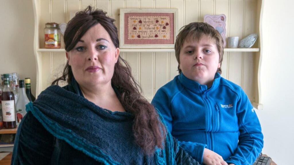 Devoted: Yvonne Lynam and Kevin, her son. Photograph: Brenda Fitzsimons