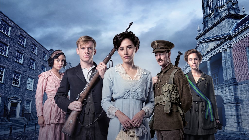 RTÉ drama ‘Rebellion’ starring Sarah Greene, Brian Gleeson, Charlie Murphy, Barry Ward and Ruth Bradley. The final episode will be broadcast on Sunday.