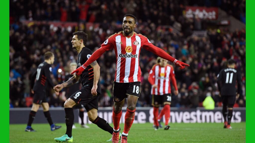 Jermain Defoe has scored 11 goals in 21 appearances for Sunderland so far this season. Photograph: Getty Images.