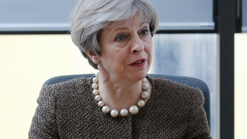 British prime minister Theresa May: will make statement to House of Commons on March 29th, the same day article 50 will be triggered. Photograph: Dimitris Legakis/EPA