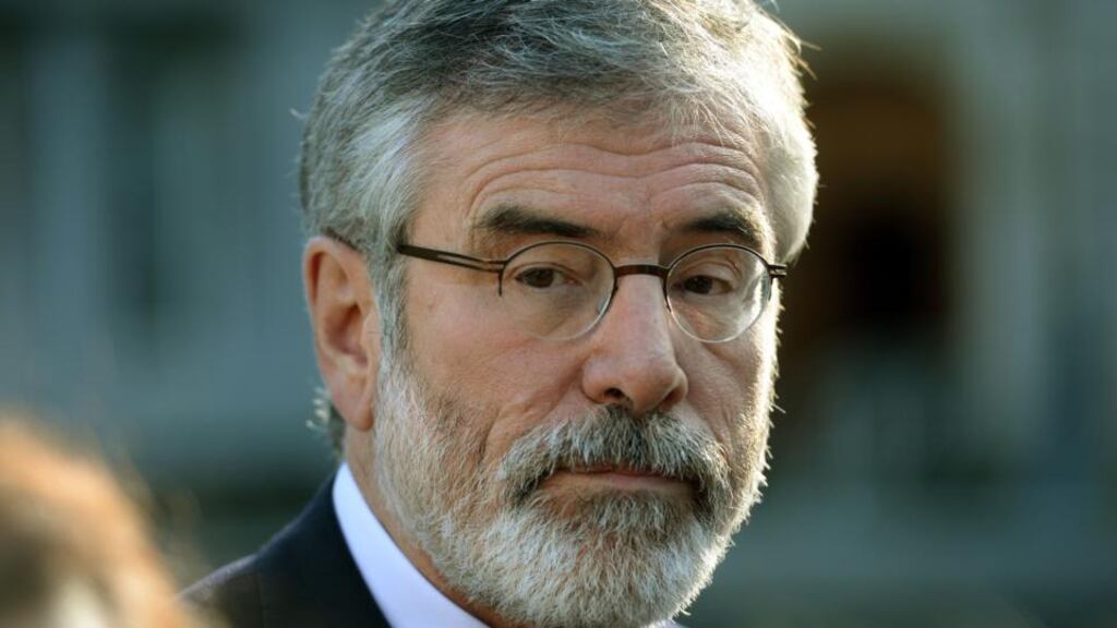 Comments by Sinn Fein’s Gerry Adams have been criticised by the chairman of National Newspapers of Ireland, Vincent Crowley. Photograph: Dara Mac Dónaill/Irish Times