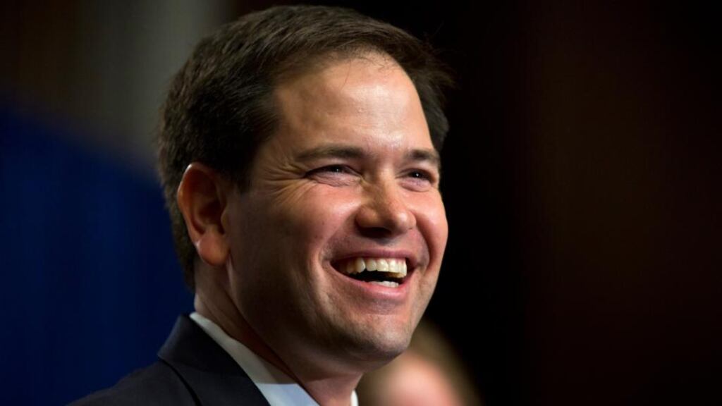 US senator Marco Rubio has announced that he is to seek the Republican nomination in the 2016 presidential election. Photograph: Jim Lo Scalzo/EPA