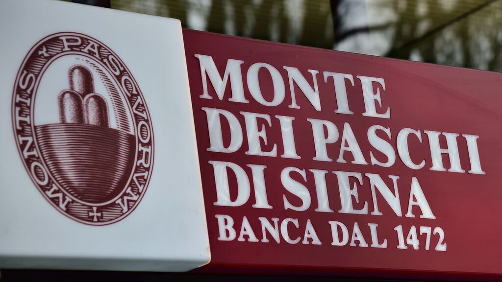 Monte Dei Paschi di Siena bank in Milan. It is reported the Italian bank could be gearing up for a state bailout.