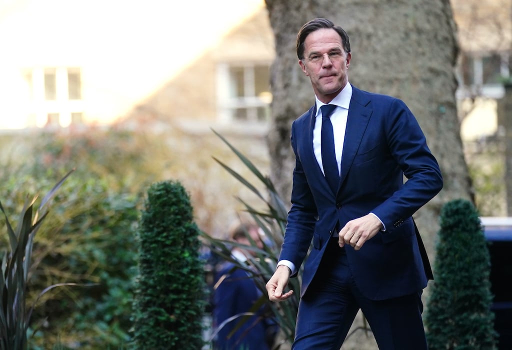 Dutch prime minister Mark Rutte. Photograph: PA
