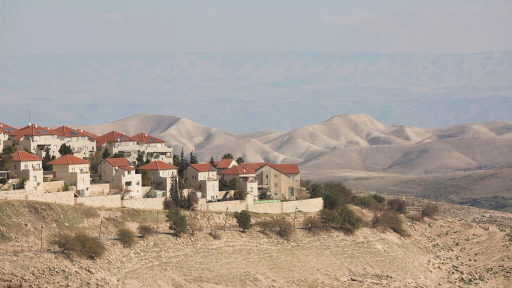 View of the Jewish settlement of Maale Adumim, near Jerusalem on Sunday. Photograph: Abir Sultan/ EPA