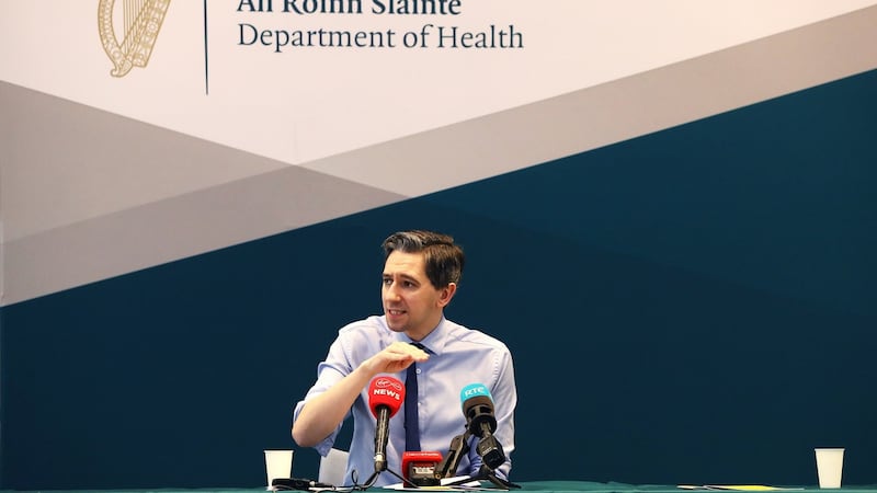 Minister for Health Simon Harris said the progress was a tribute to ‘the solidarity of the Irish people’. Photograph: Brian Lawless/PA Wire
