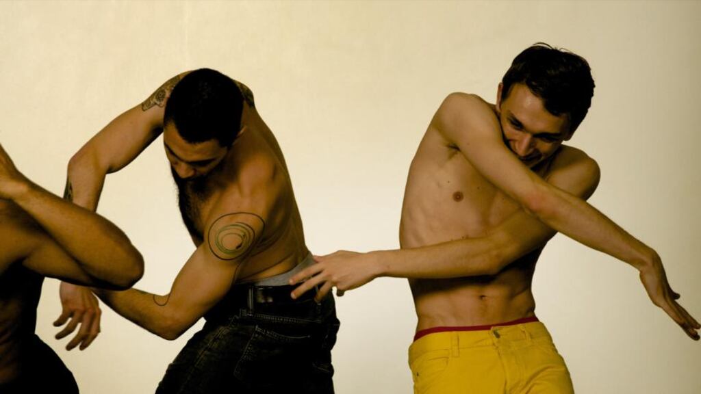 Some feat: Ashley Chen and Kevin Coquelard in Actions, by Irish Modern Dance Theatre