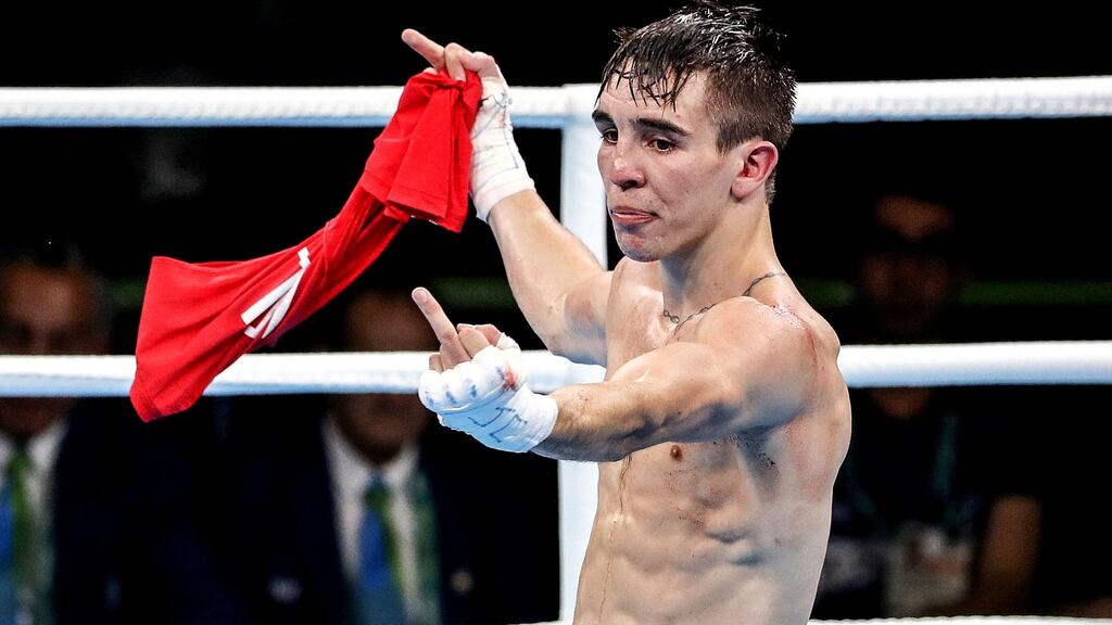 Ireland’s Michael Conlan following his defeat to Vladimir Nikitin of Russia in  Rio 2016. Photograph: Dan Sheridan/Inpho