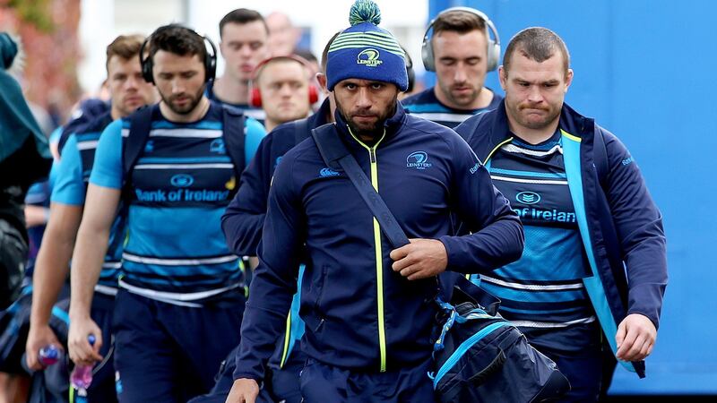 Isa Nacewa and his Leinster team-mates arrive for the Champions Cup game against Montpellier at the RDS in October 2017. Photograph: Tommy Dickson/Inpho