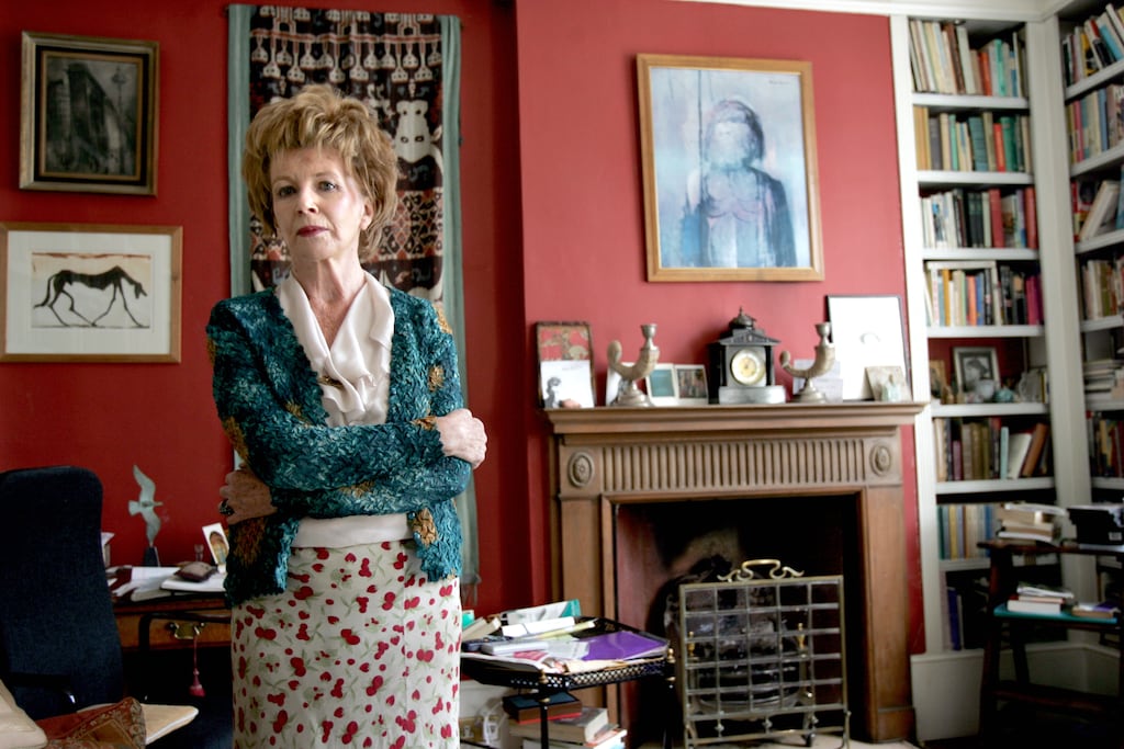 The writer Edna O'Brien at her home in London: She was the recipient of many awards in her early writing career and latterly Photograph: Frank Miller