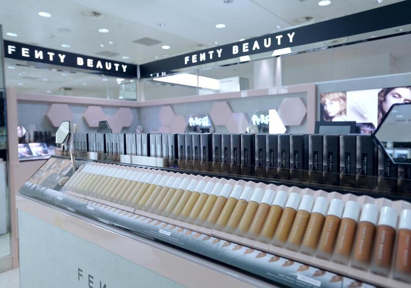 A selection of Fenty beauty products.