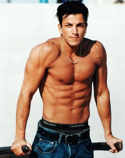Peter Andre in Los Angeles in 1996, not long after the original release of Mysterious Girl. Photograph: Dave Hogan/Getty