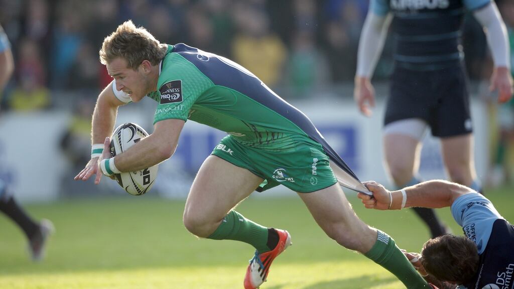 Connacht’s progress is highlighted by their scrumhalf Kieran Marmion signing a new two-year deal with the province. Photograph: Morgan Treacy/Inpho