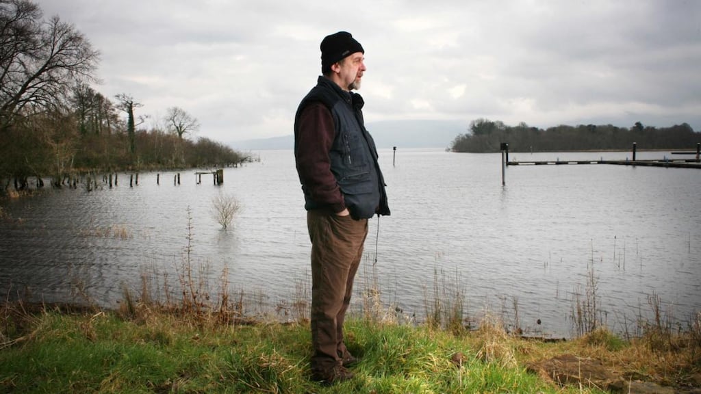 Michael Harding at Lough Allen. Photograph: Brian Farrell